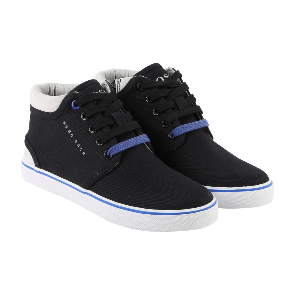 Hugo Boss Boys High Top Shoe 181 J29151 Footwear - Youth - Designer Hugo Boss