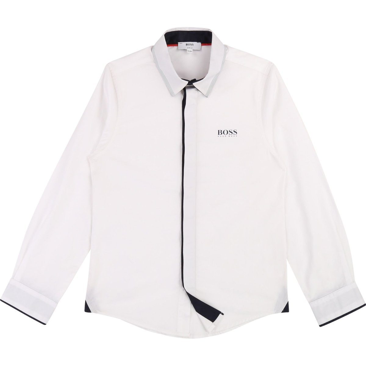 Hugo Boss Boys Long Sleeve Dress Shirt 192 J25E01 Dress Shirts Hugo Boss White 8