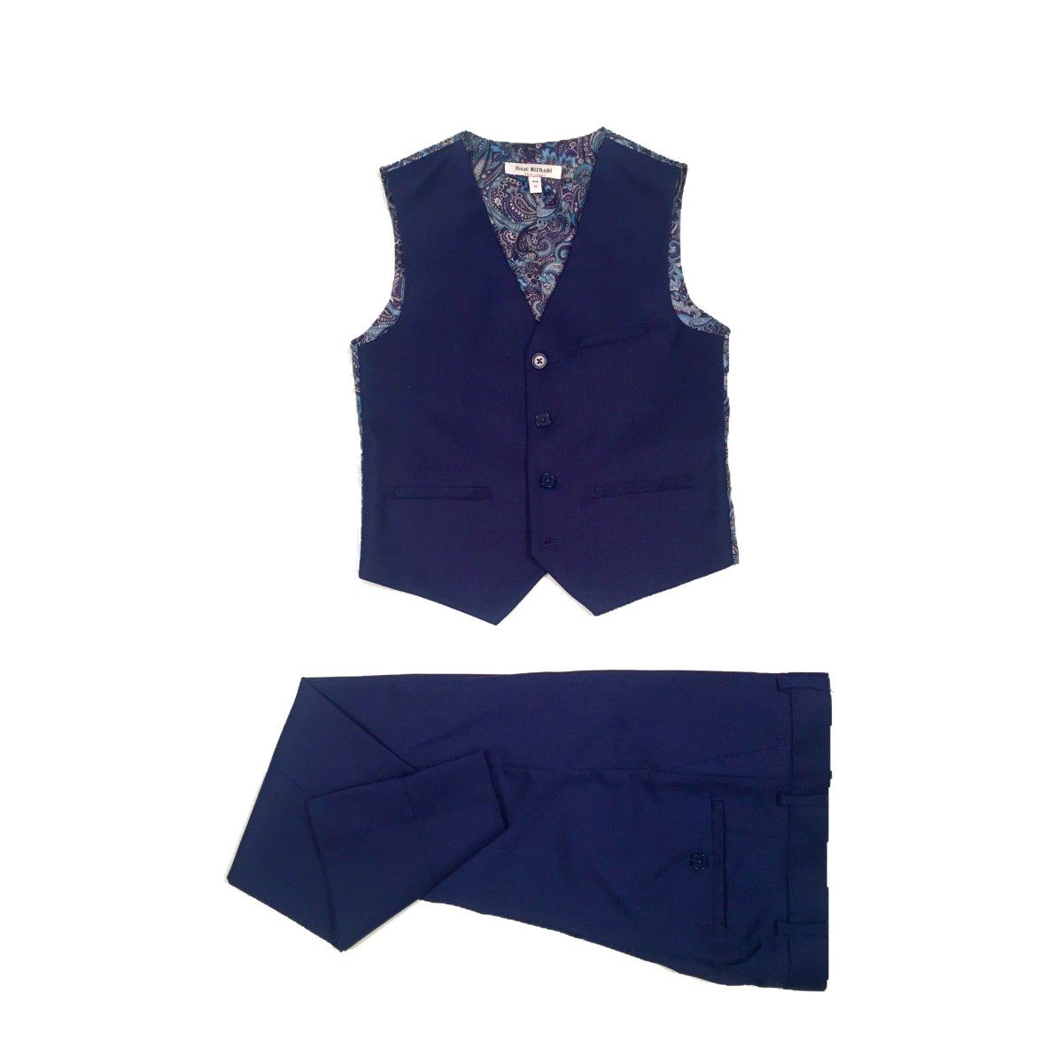 Isaac Mizrahi Boys 3 Piece Slim Blue Suit ST2316 Suits (Boys) Isaac Mizrahi