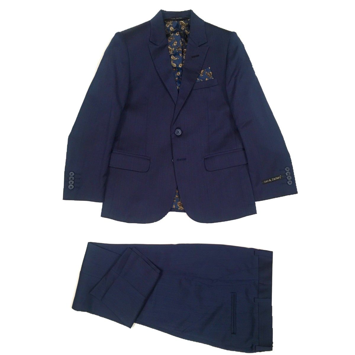 Leo & Zachary Boys Slim Ink Blue Suit 853 Suits (Boys) Leo & Zachary
