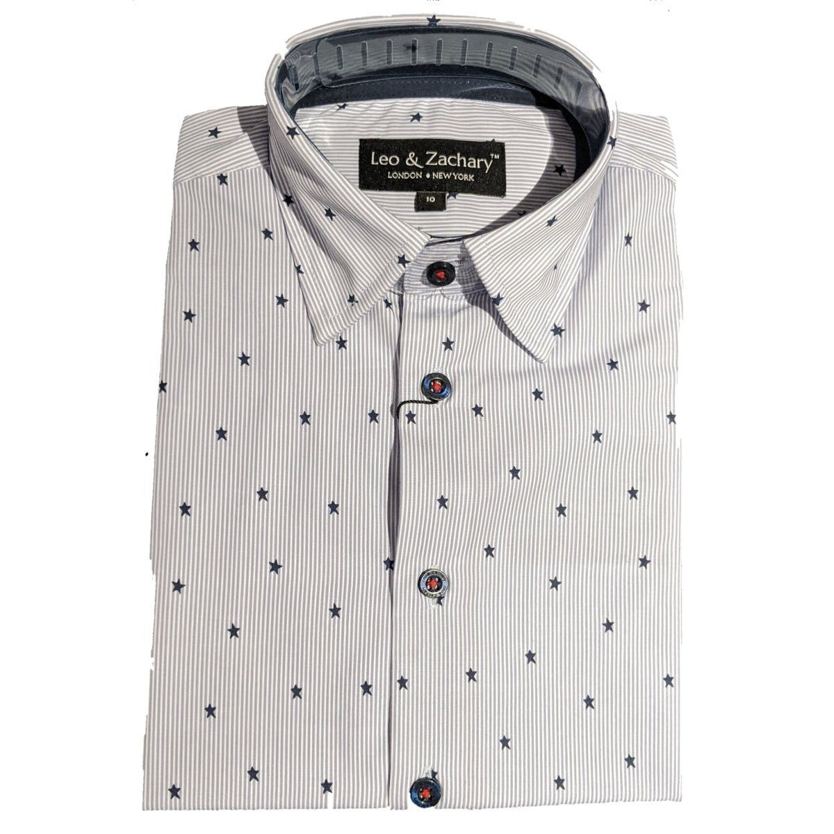 Leo & Zachary Boys Tobago Stars s/s Dress Shirt Dress Shirts Leo & Zachary