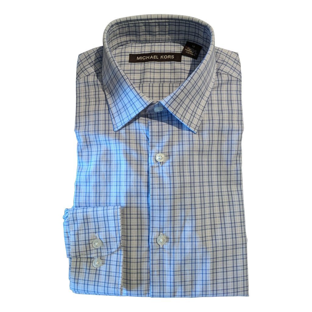 Michael Kors Boys Cotton Shirt 182 Z0234 Dress Shirts Michael Kors