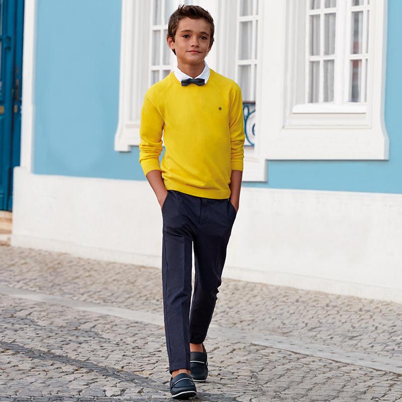 Nukutavake Dressy Navy Cotton/Linen Pants 6509 Cotton Pants Mayoral