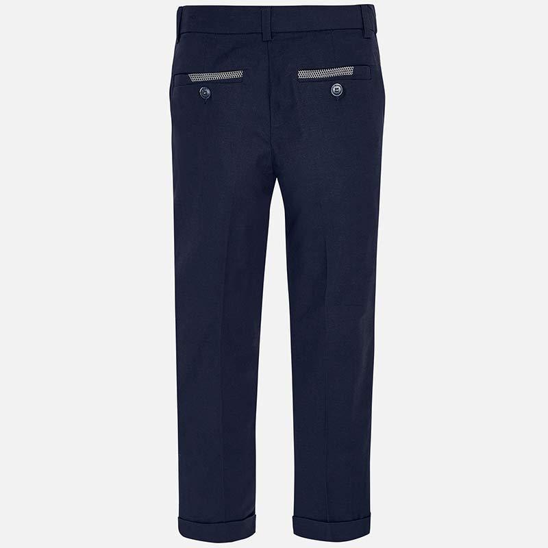 Nukutavake Dressy Navy Cotton/Linen Pants 6509 Cotton Pants Mayoral