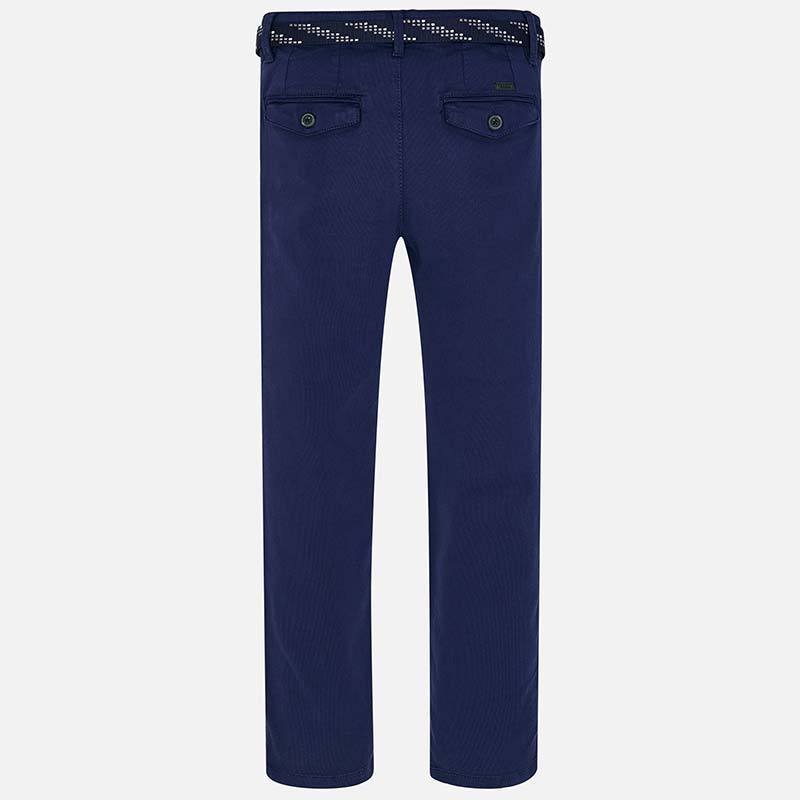 Nukutavake Pique Slim Fit Blue or Beige Pants with Belt 6510 Cotton Pants Mayoral