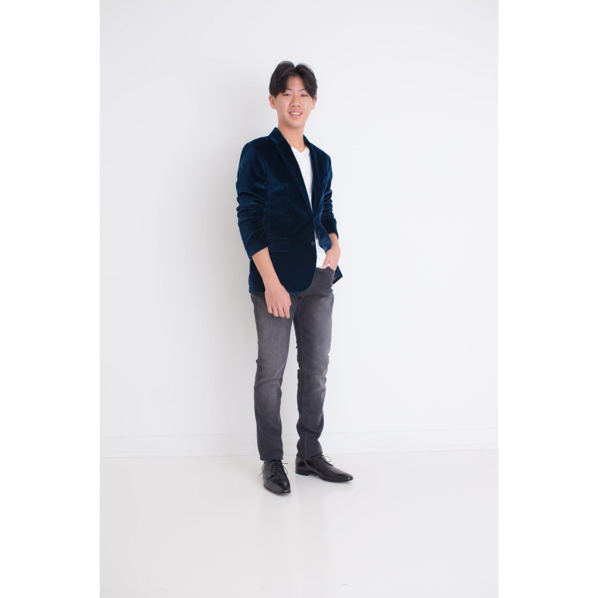 Paul Smith Jr Dark Teal Velvet Jacket 192 5P40532 Sports Jackets Paul Smith Jr