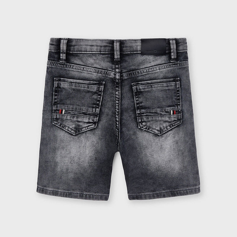 Mayoral Mini Boys Denim Shorts -grey