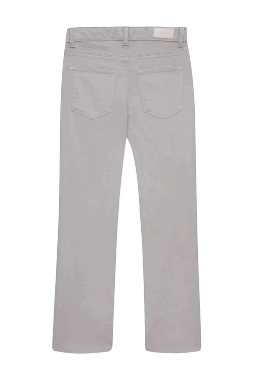 Light gray jeans on a white background