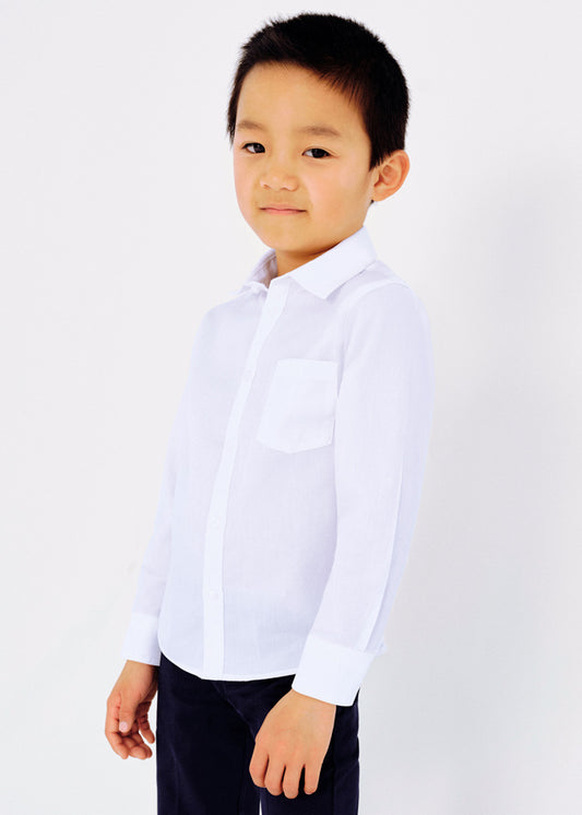 Mayoral Mini Basic Long Sleeve Shirt_ 140-34