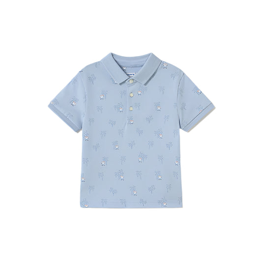Mayoral Baby Palm Tree Print Short Sleeve Polo_ 1109-66