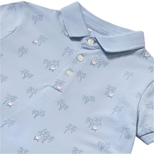 Mayoral Baby Palm Tree Print Short Sleeve Polo_ 1109-66