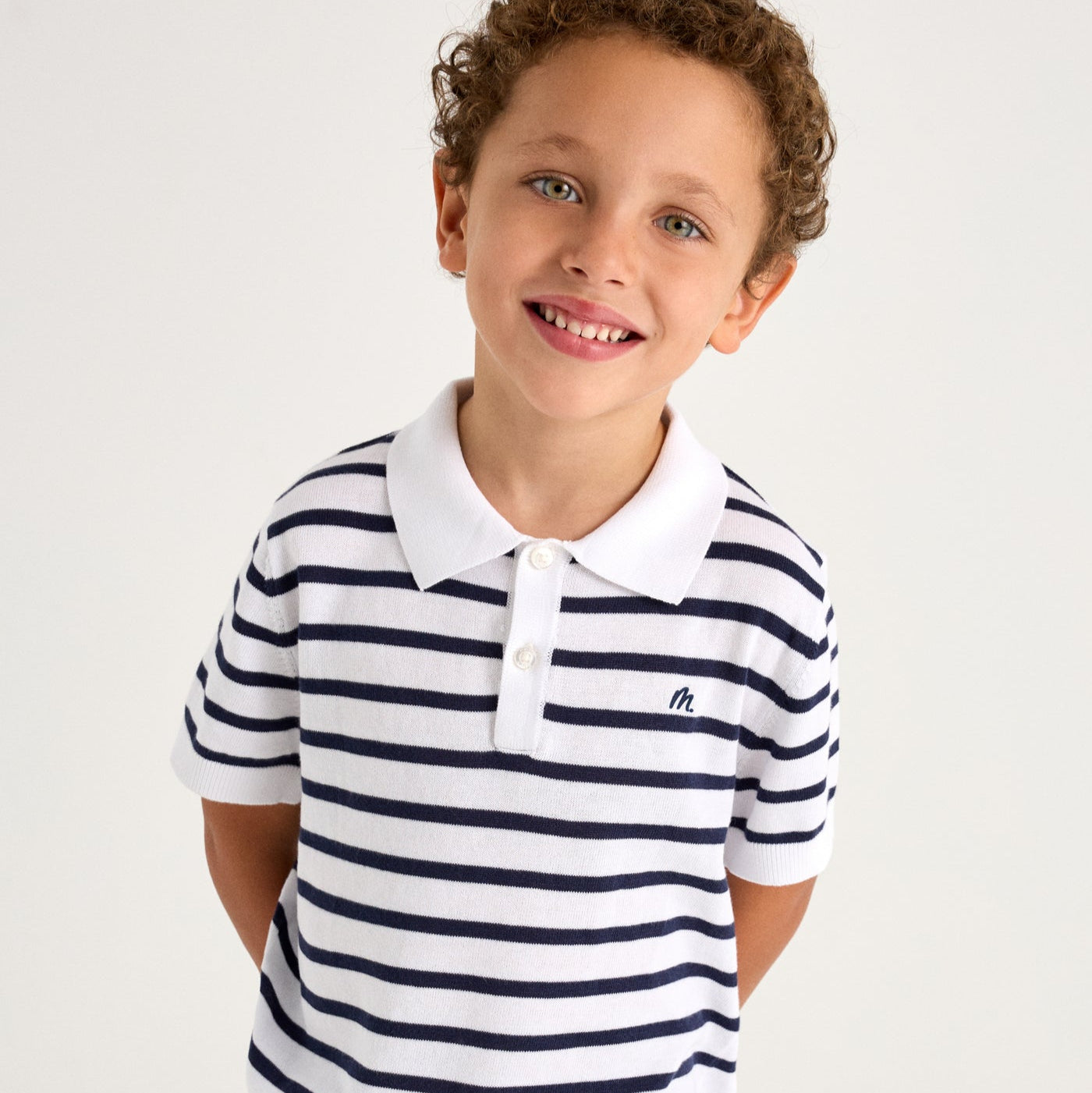 Mayoral Boys Striped Polo
