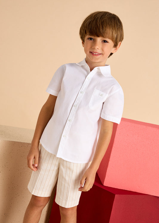 Mayoral Mini Short Sleeve Buttondown Shirt_ 3112-78