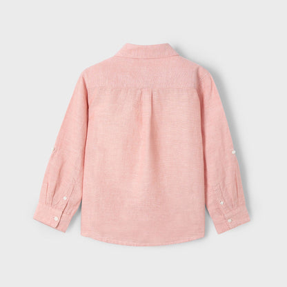 Mayoral Mini Long Sleeve Linen Shirt