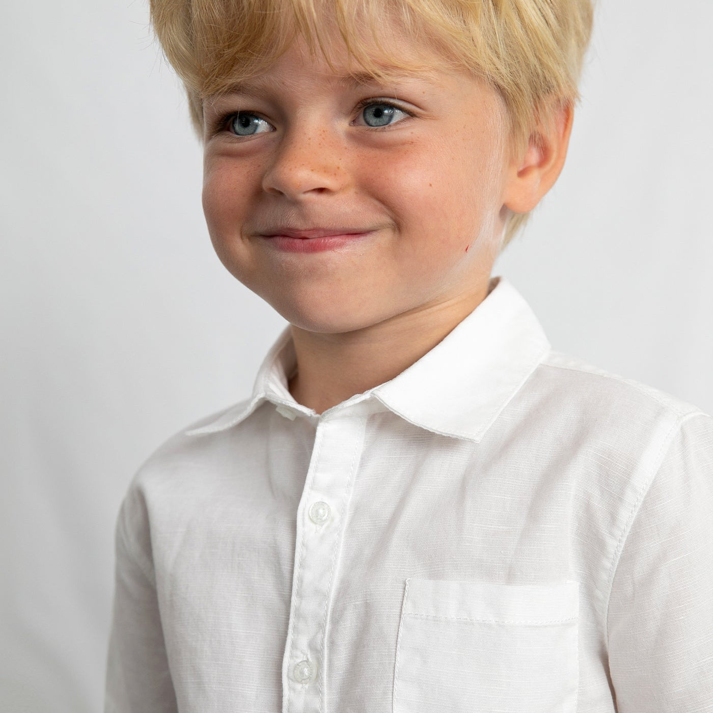 Mayoral Mini Boys Linen Short Sleeve Shirt_ 3112