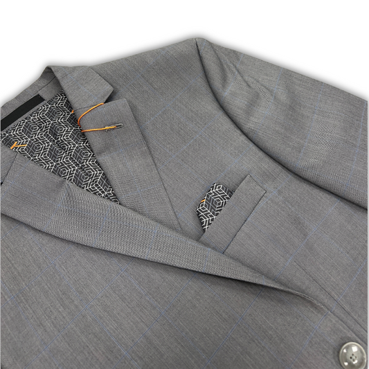 Tallia Boys Skinny Grey Window Suit