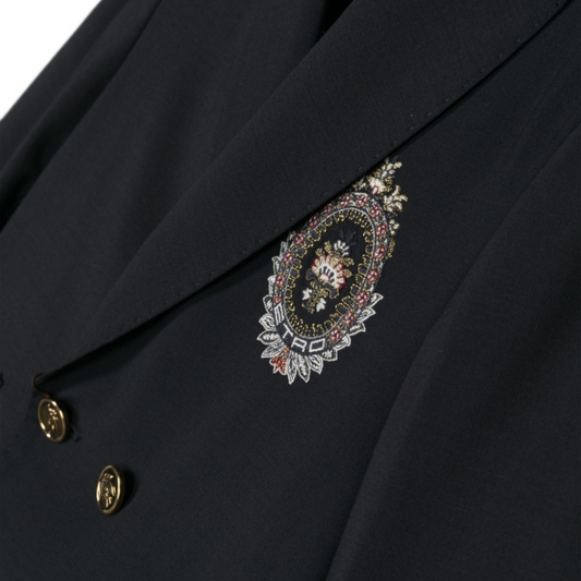 Etro Boys Navy Double Breasted Suit