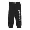 Black sweatpants with 'Palm Angels' logo on a white background