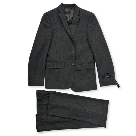 Marc New York Boys Skinny Solid Charcoal Grey Suit