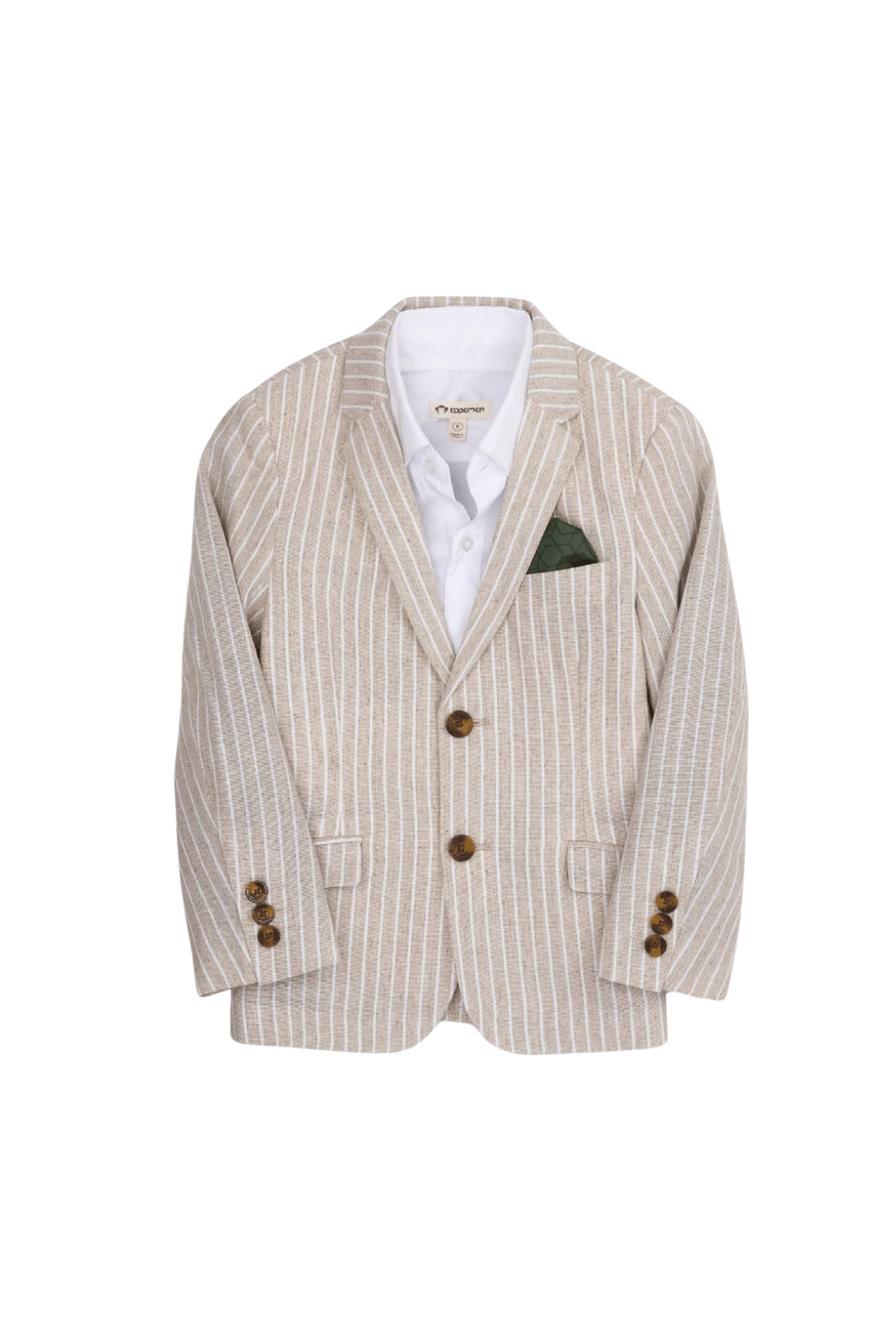 Appaman Boys Two Piece Natural Striped Suit_ F8SPJ-NorthBoys