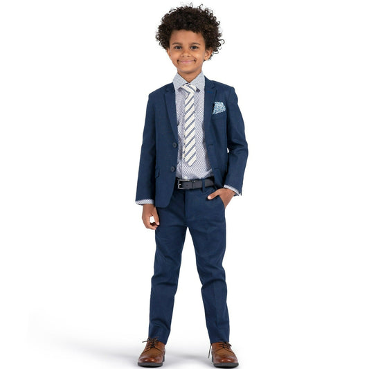 Appaman Boys 2pc Dark Blue Stretch Suit _ D8SSU1