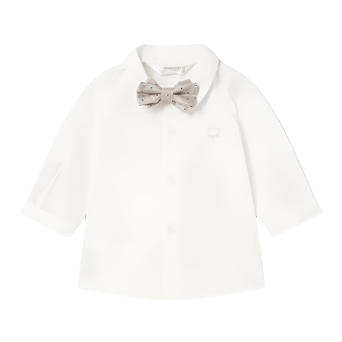Baby Long Sleeve Shirt With Bowtie - NorthBoys