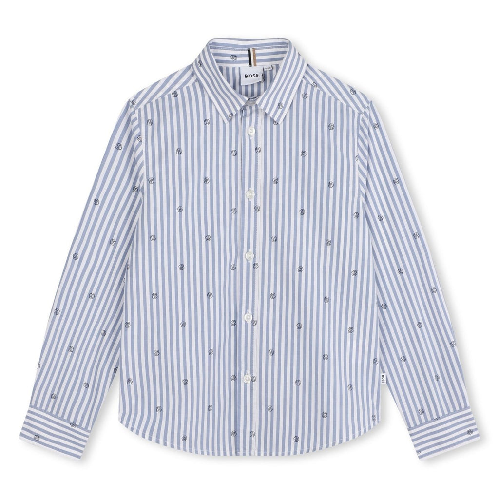 Boys Double B Print Long Sleeve Shirt - NorthBoys