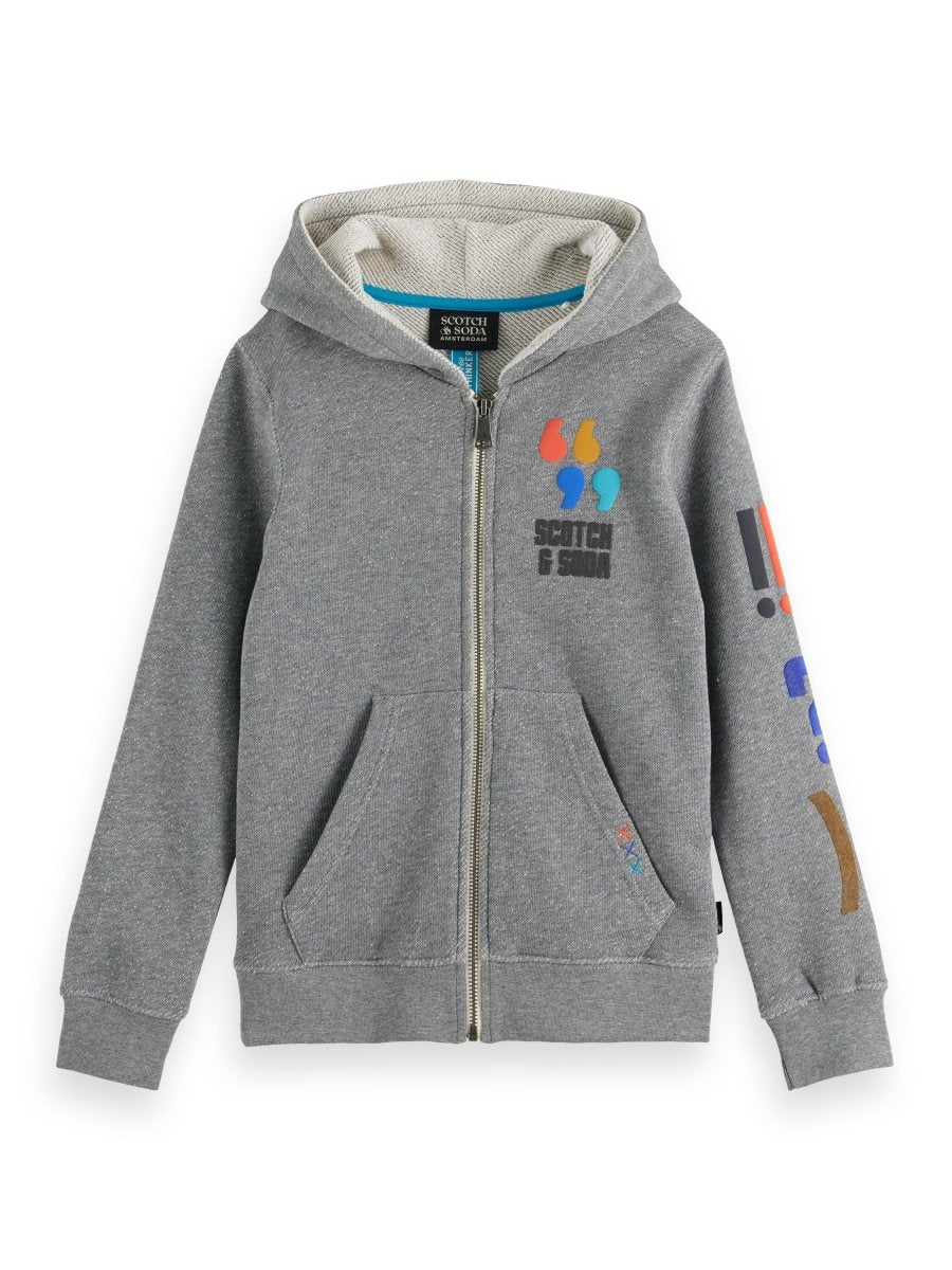 Boys Regular - Fit Zip - Through Artwork Hoodie - NorthBoys