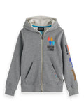 Boys Regular - Fit Zip - Through Artwork Hoodie - NorthBoys