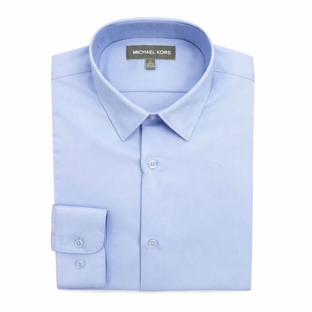 Michael Kors Blue Dress Shirt_ SJY0061