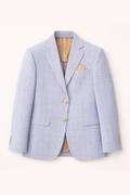 Leo & Zachary Boys Light Blue Prince of Whales Sports Jacket_ 437/837