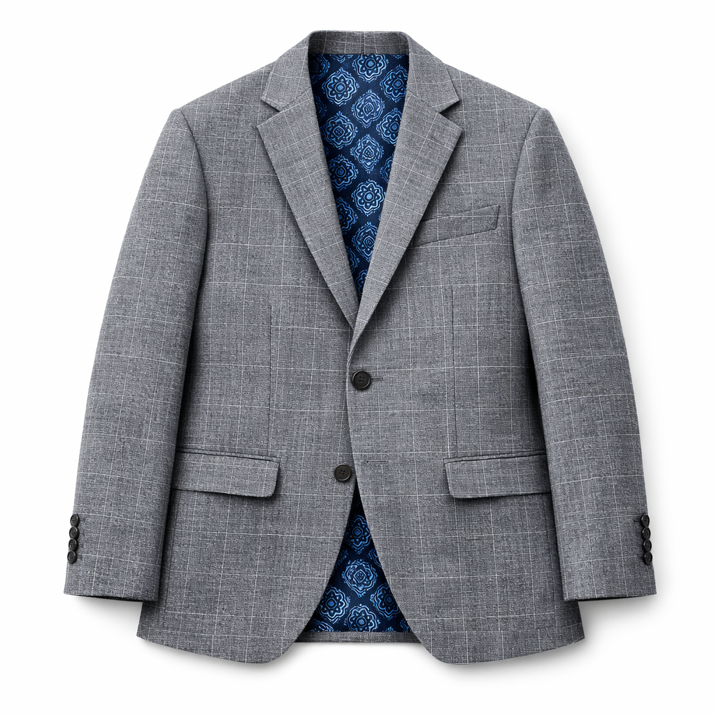 Nice Threads Boys Slim Fit Grey Sports Jacket_ Y1SJ623-J