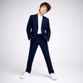 Ben Sherman Boys Skinny Navy Suit_ A0001/X0001