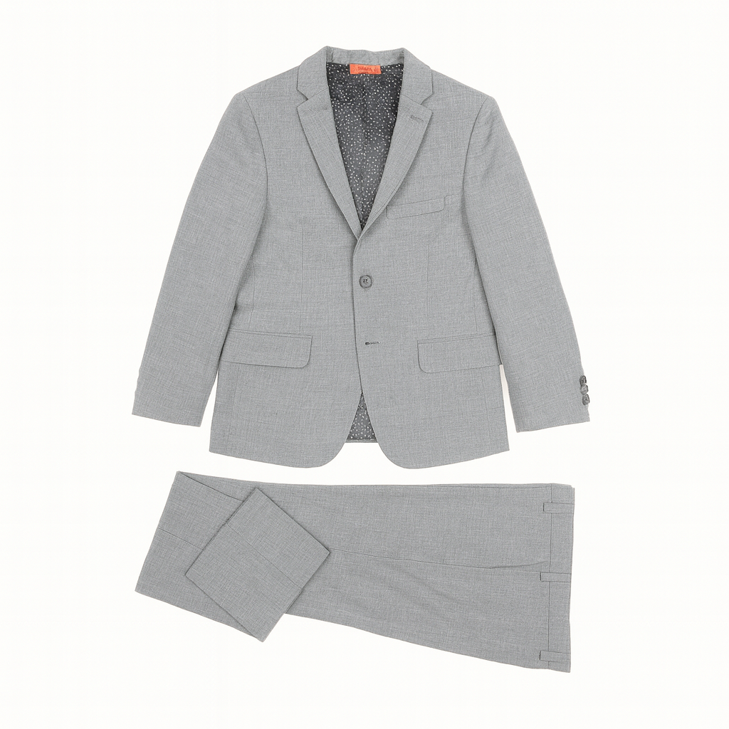 Tallia Boys Slim Charcoal Wool Suit_ DZ0000