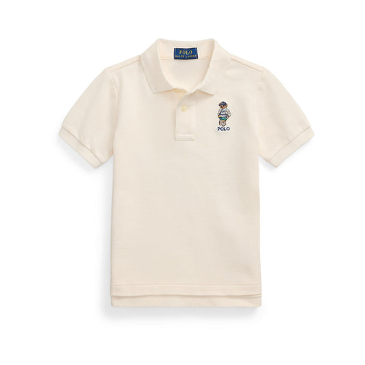 Front View Ralph Lauren Boys Basic Mesh Polo