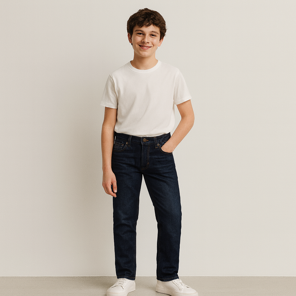 DL1961 Boys Brady Slim Ferret Dark Blue Jeans_ 4060-27
