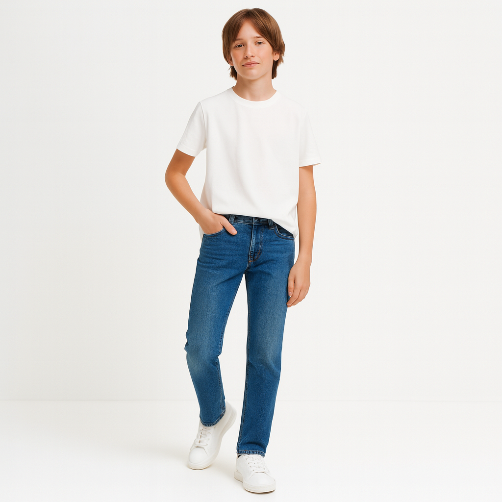 DL1961 Boys Brady Slim Mohonk Blue Jeans_ 24078