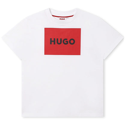 HUGO White T-Shirt w/Logo _G25132-10P