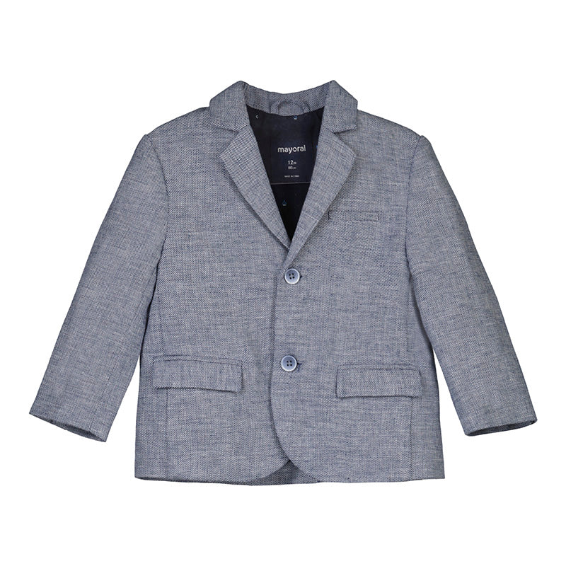 Mayoral Baby Navy Linen Jacket