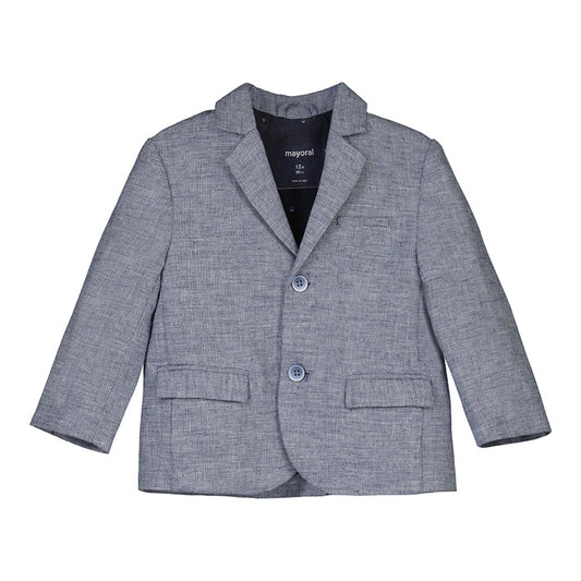 Mayoral Baby Navy Linen Jacket