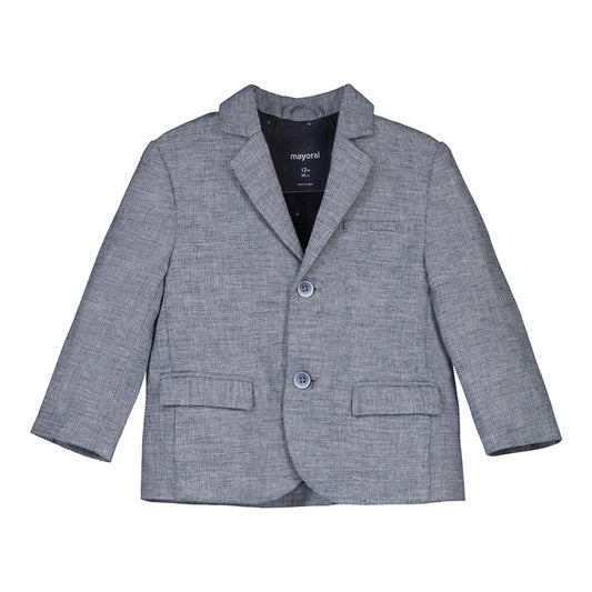 Mayoral Baby Navy Linen Jacket_ 1444-52