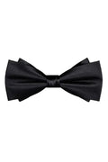 Black bow tie on a white background