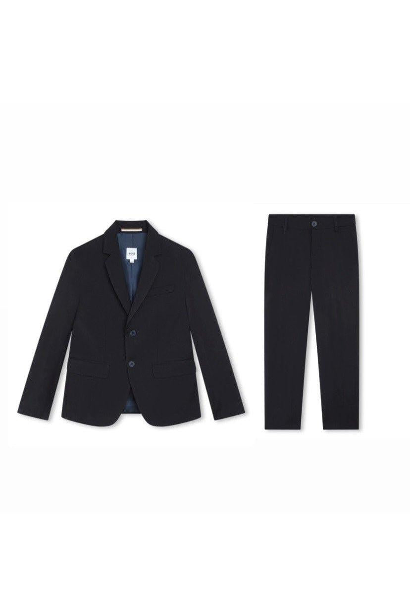 Hugo Boss Boys Classic Navy Wool Suit-NorthBoys