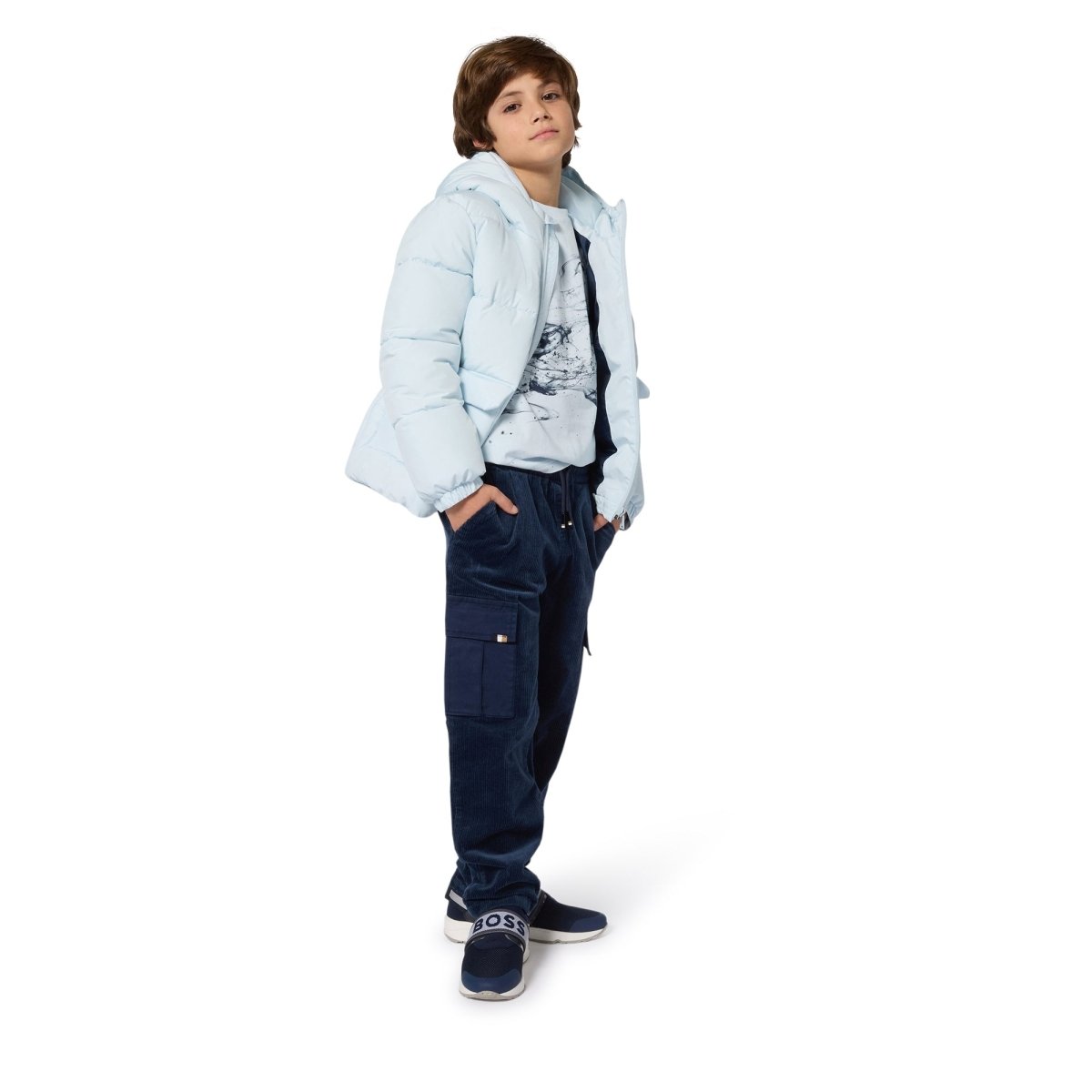 Hugo Boss Boys Graphic Logo T-Shirt_ J52374 - NorthBoys