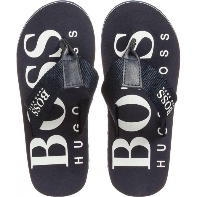 Hugo Boss Boys Navy Flip Flops_J29127 - NorthBoys