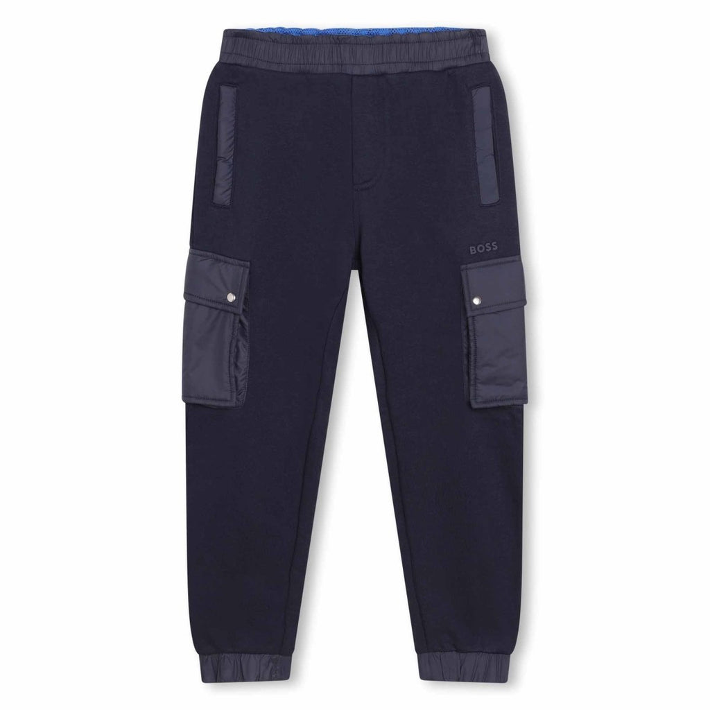 Hugo Boss Boys Navy Sweatpants - NorthBoys