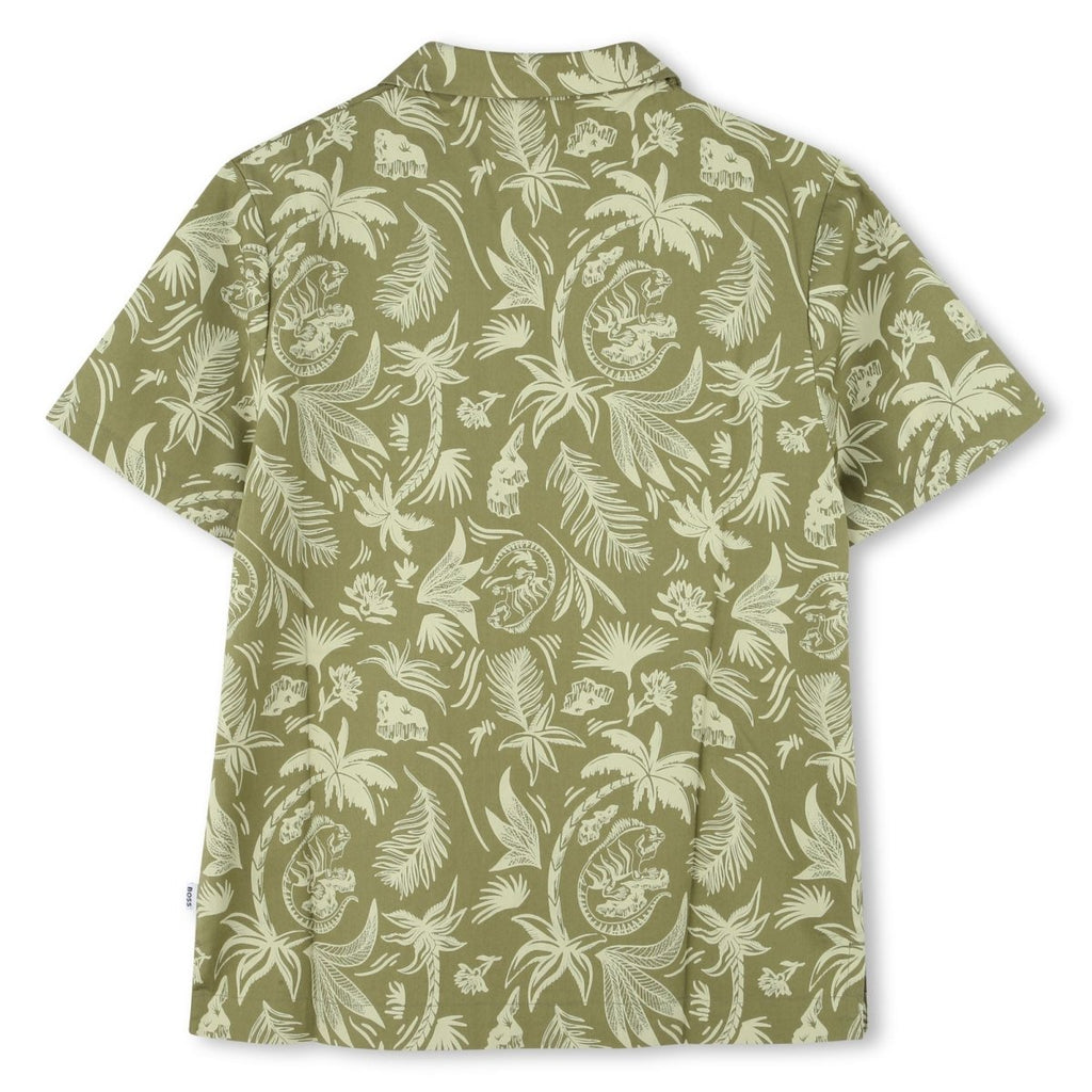 Hugo Boss Boys Palm Tree Print SS Shirt_ J52007 - NorthBoys
