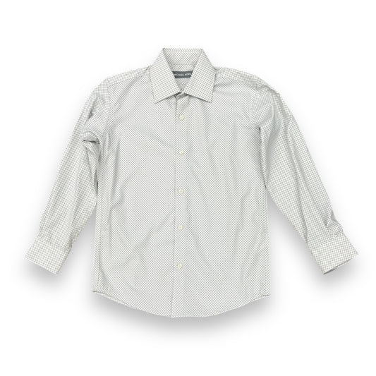 Michael Kors Boys White/Grey Dress Shirt_ Y0033