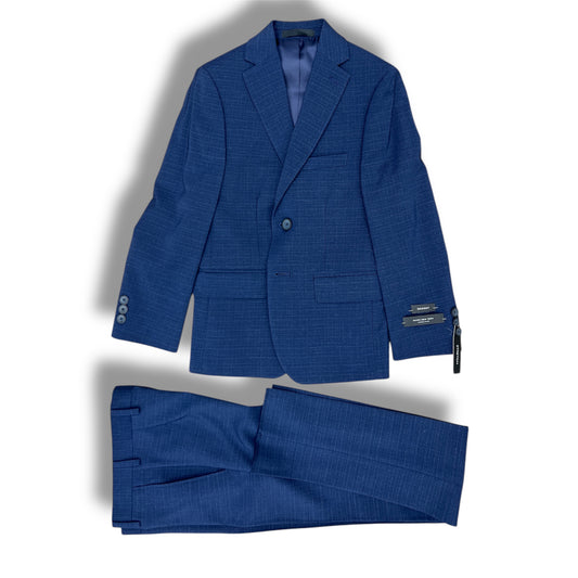 Andrew Marc Boys Skinny Plain Blue Suit_ W0801