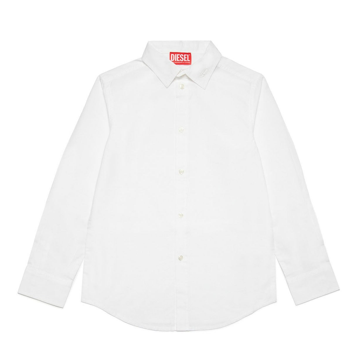 Diesel Boys Long Sleeve White Dress Shirt_ J01746